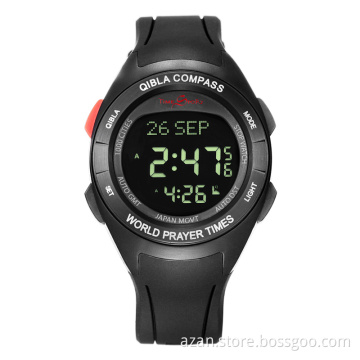 muslim azan qibla  watch compass prayer watch azan